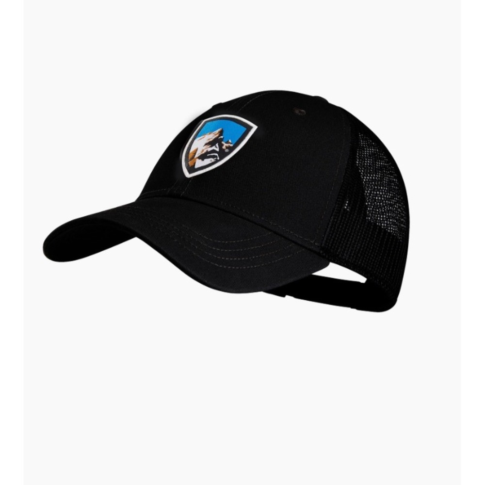 Kuhl Born In The Mountains‎ Trucker Hat Black Mesh Snapback Baseball Cap